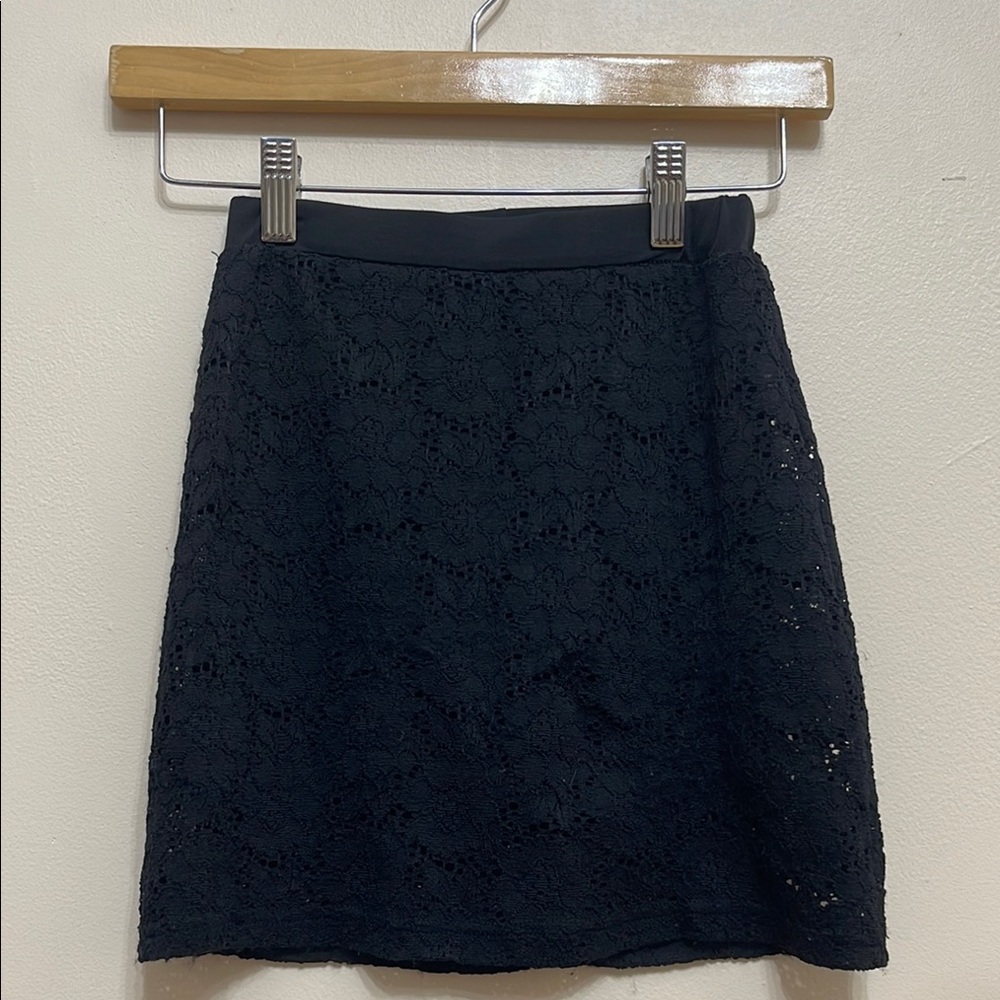 Elegant Black Lace Skirt